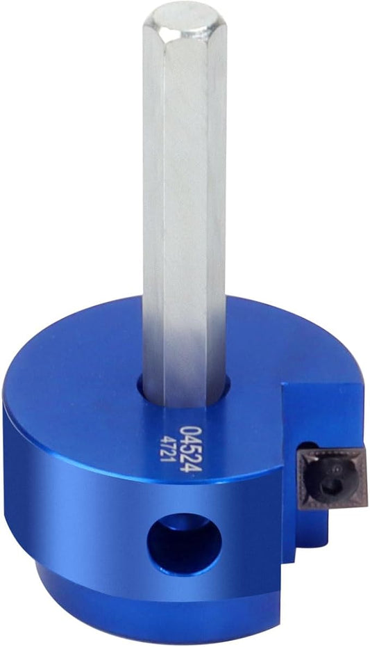 XJX PPR150 PVC Pipe Reamer, 1-1/2” Head Aluminum PVC Fitting Saver Fit Into Standard 1/2" Drill and 3/8" Hex Shaft