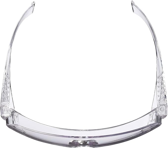 EMI # 412 Clear Safety Glasses Eyewear - Wear Over Glasses – Anti-Fog, Anti-Scratch Protective Eyewear for Medical Professionals, Labs, and Workplaces – Polycarbonate Eye Protection