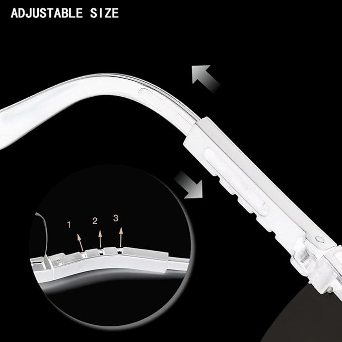 Safety Glasses, 5PCS Adjustable Wide-Vision Protective Glasses, Lightweight Fog-Proof Safety Goggles