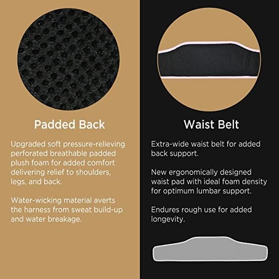 AFP Demon Fall Protection Comfortable Safety Harness (OSHA/ANSI PPE), Harness for Men Construction, Safety Harness Fall Protection Kit