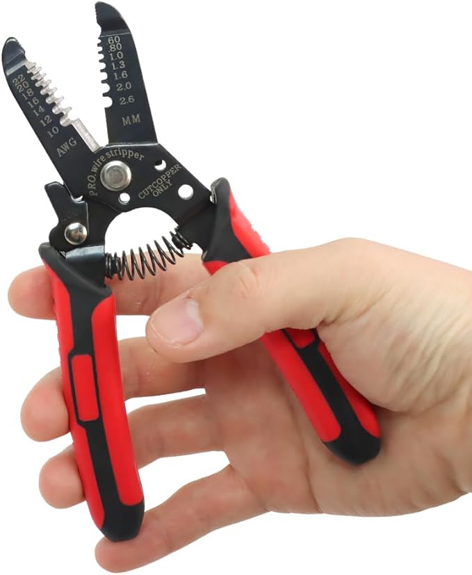 Ferrule Crimping Tool AWG 23-7, Hexagonal Crimper Plier with Wire Stripper & 1900Pcs End-Sleeves Terminals Kit