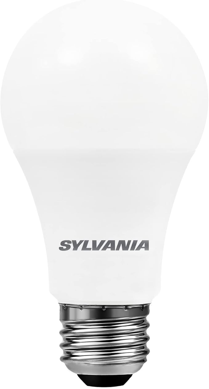 SYLVANIA LED Light Bulb, 60W Equivalent A19, Efficient 8.5W, Medium Base, Frosted Finish, 800 Lumens, Soft White - 1 Pack (73885)