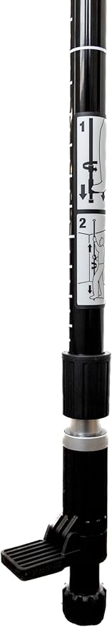 Plott 12-Foot Modular Laser Pole – Lightweight Aluminum, Extendable to 13.5 Feet, with Bubble Level & Carrying Bag – PLP12