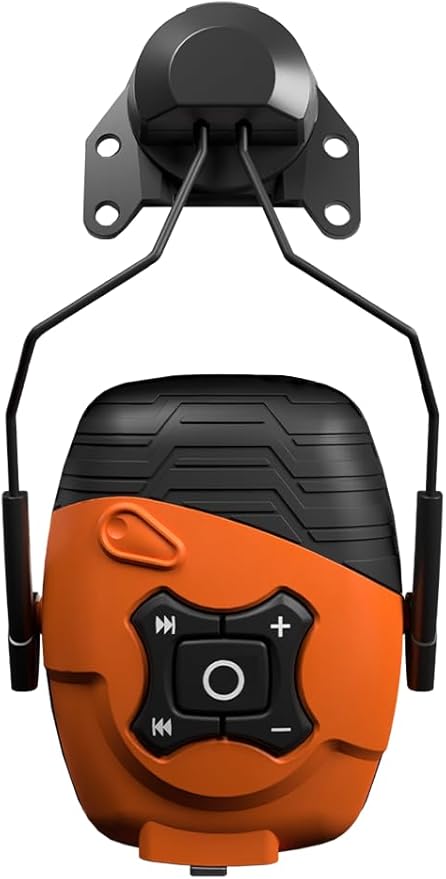 ISOtunes LINK Bluetooth Helmet Mount Earmuffs: Ultra Durable OSHA Compliant Bluetooth Hearing Protection Headphones for Work