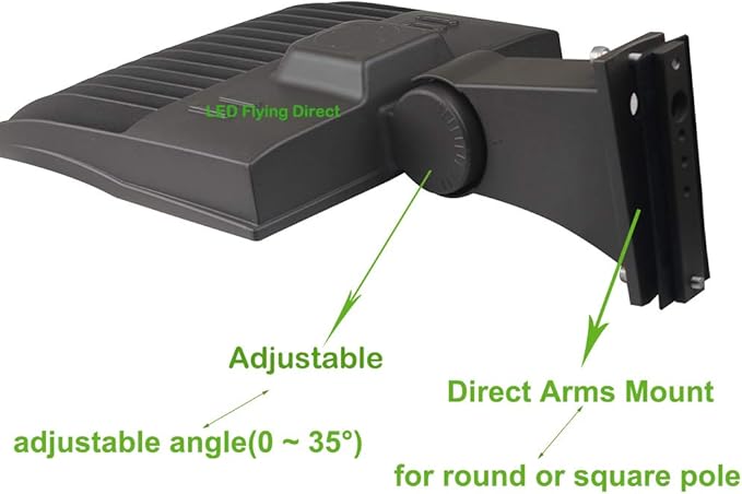 480V High Voltage 300W LED Shoebox Light, Parking Lot Pole Lightis, Outdoor LED Area Light 1000W MH/HPS Equiv. Surge Protector, 1-10V Dim, 42000LM 5000k DLC UL Listed 277-480V Direct Arms Mount