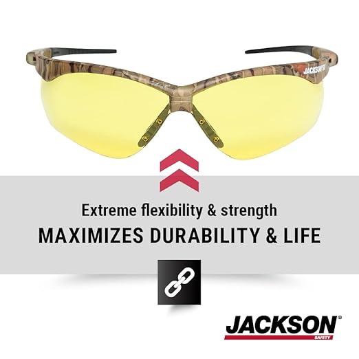 Jackson Safety SG Safety Glasses - Eye Protection for Men & Women - ANSI Z87.1 - Pack of 12 (Multiple Styles)