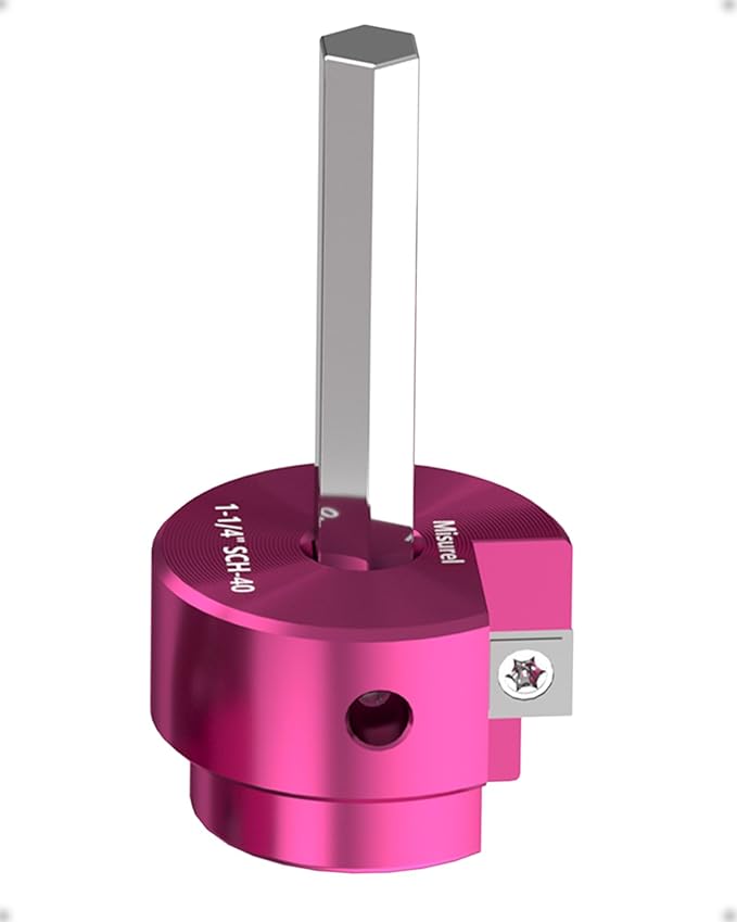 PVC Pipe Reamer 1.25 Inch, PVC Fitting Saver 1-1/4 Inch, PVC Reamer, Pipe Reamer Aluminum Alloy PVC Socket Saver Pipe Fitting Reamer for SCH40 PVC CPVC ABS Pipes