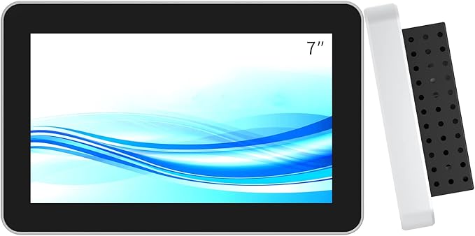 GreenTouch 7 Inch Desktop Wall Mountable Multi PCAP Touch Screen Monitor HDMI/VGA Input 1024 * 600 Resolution Display