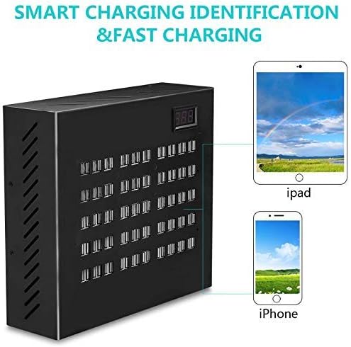 USB Charging Station,100 Ports USΒ Power Station Multi Port USΒ Wall Charger Adapter Phone Noninterference Multiport Desktop USB Rapid Charger for Hotel School Shopping Malls