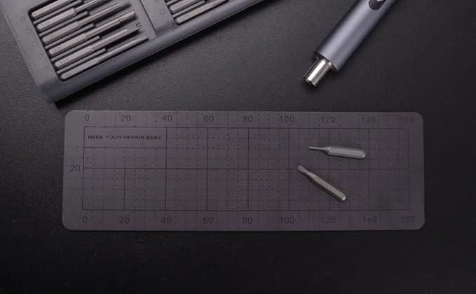 COMOWARE Mini Electric Screwdriver-50 in 1 Precision Small Electric Screwdriver Set for PC Building with LED Light & 48 bits, Magnetizer, Magnetic Mat, Handy Repair Tool for Phone Watch Camera