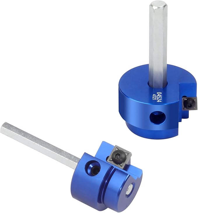 XJX PPR150 PVC Pipe Reamer, 1-1/2” Head Aluminum PVC Fitting Saver Fit Into Standard 1/2" Drill and 3/8" Hex Shaft