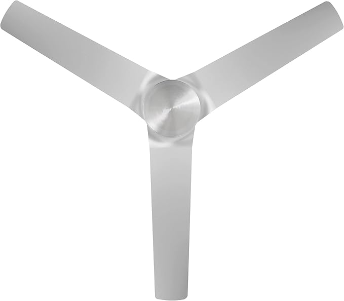 WAC Smart Fans Mocha Indoor and Outdoor 3-Blade Smart Home Ceiling Fan 54in Brushed Aluminum with Remote Control works with Alexa and iOS or Android App