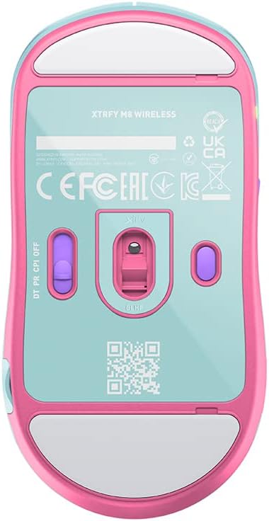 Xtrfy M8 Wireless Gaming Mouse. Professional Premium for Gamers. Ultra Light Pro Experience. (Frosty Mint)