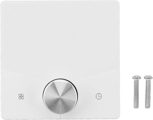 Underfloor Digital Heating Thermostat with Color Display Touch Screen, Smart Programmable Thermostat for Home Room Heating Floor (White)