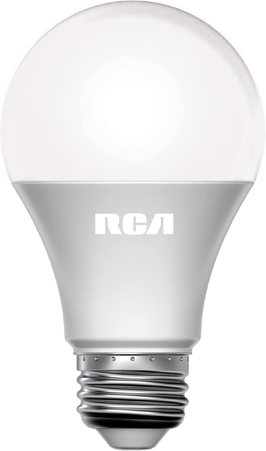 RCA Smart Light Bulbs, WiFi LED Light Bulb, Dimmable LED Lights, Dimmable 800 Lumens 10W (60W EQ A19), Compatible with Alexa and Google, Control from Anywhere with Smartphone, 2700K Soft White, 1-PK