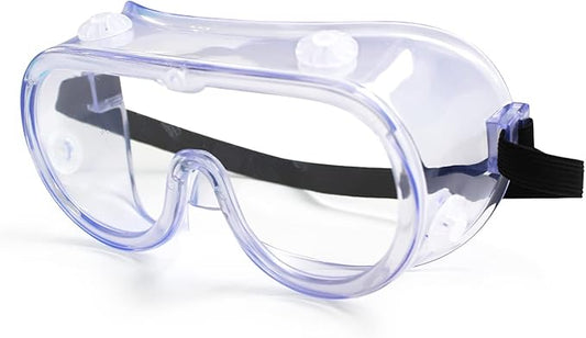 Safety Goggles FDA Registered Anti-Fog Fits Over Glasses Scratch Resistant Lab Science Chemistry Work Nurse