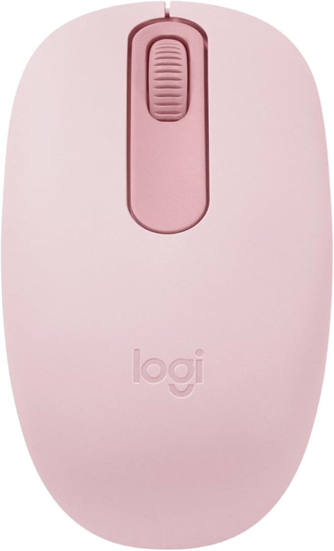 Logitech M196 Bluetooth Wireless Mouse, Compact and Portable Mouse for Laptops, Tablets and More, 12-Month Battery, Smooth Tracking, Compatible with PC and Mac, Windows and macOS - Rose