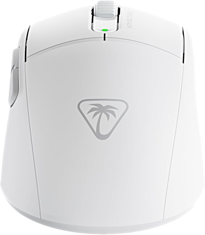 Turtle Beach Burst II Air – 2.4GHz Wireless Gaming Mouse: 47g Ultra Lightweight, Optical Switches, Symmetrical, 26K DPI Optical Sensor, Bluetooth, 120-hour Battery, USB-C Cable – White