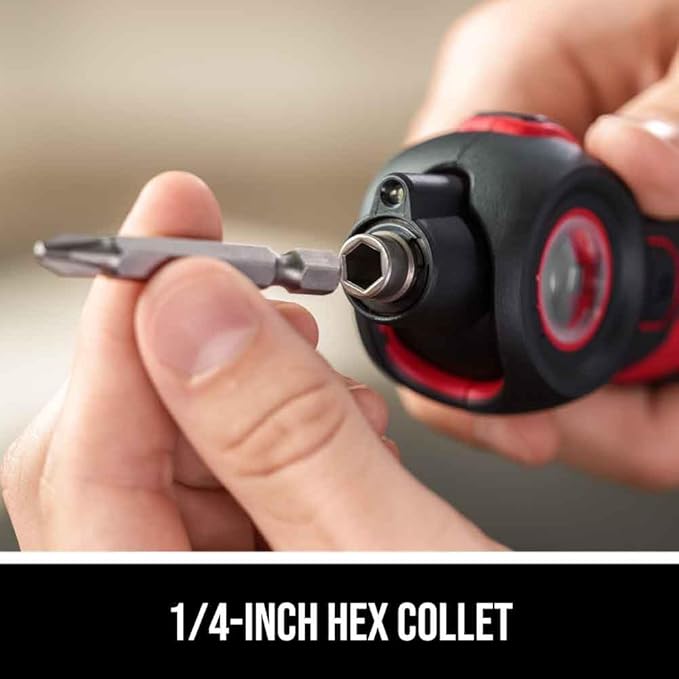 SKIL Twist 2.0 Rechargeable 4V Screwdriver with Pivoting Head, Torque Setting, USB-C Charging Cable & 2PC Bit Set-SD5619-01