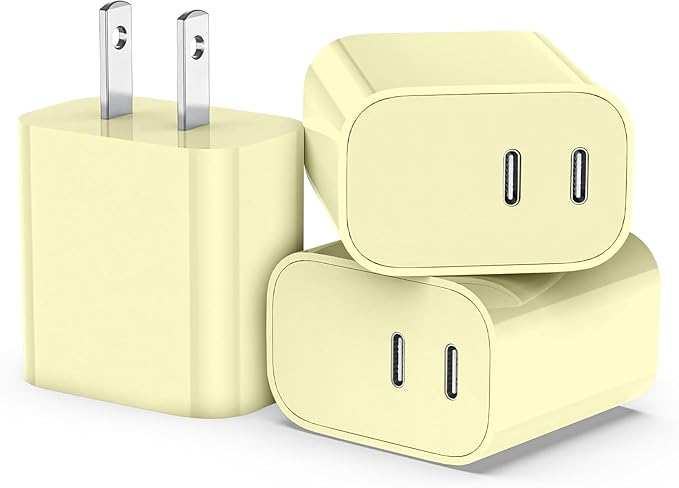 SMALLElectric USB C Charger,Dual Port USB C Fast Charging Block，Type C Wall Charger Plug for iPhone 15/14/13/12/11/ Pro Max/Plus/Xs Max/XR/X,iPad Pro/Samsung Galaxy(20W)