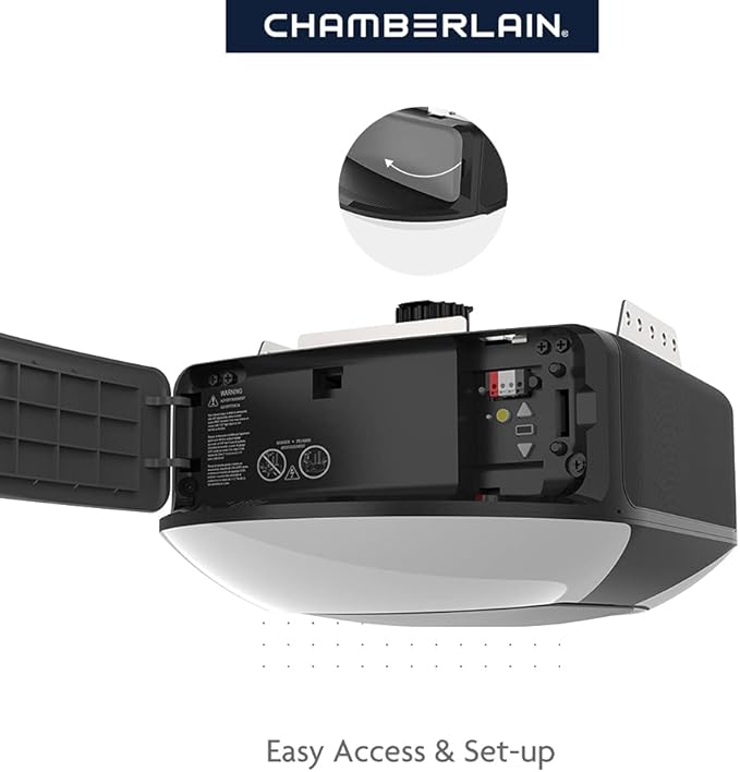 Chamberlain B4603T MYQ Smart Garage Door Opener, Ultra Quiet Belt Drive, 3/4-HP Motor - Quantity 1