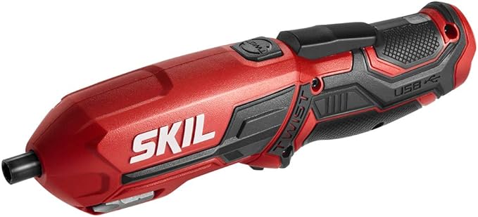 SKIL 4V Pivot Grip Rechargeable Cordless Screwdriver, Includes 9pcs Bit, 1pc Bit Holder, USB Charging Cable - SD561802