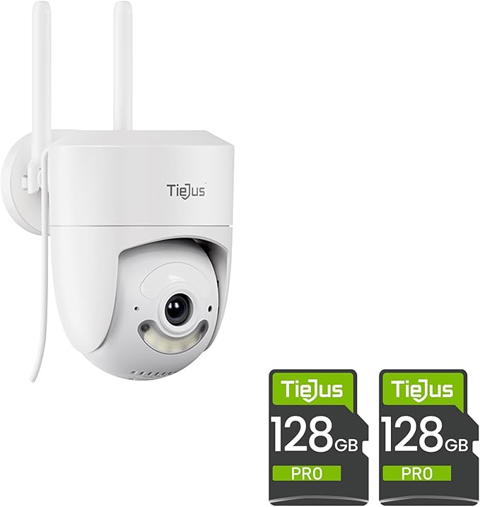 2 Packs 128GB SD Card for Security Camera, Memory Card Full HD Video Compatible with Digital Camera