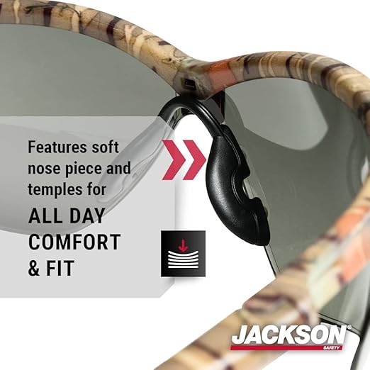 Jackson Safety SG Safety Glasses - Eye Protection for Men & Women - ANSI Z87.1 - Pack of 12 (Multiple Styles)