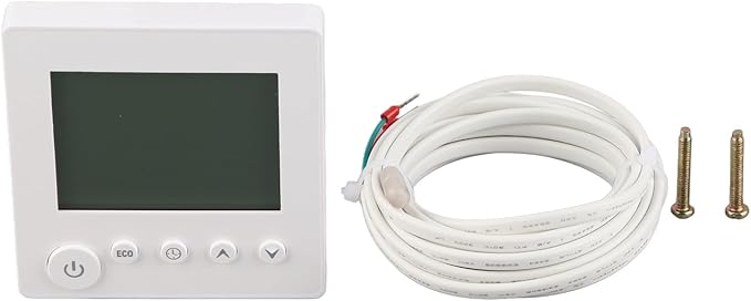 Electric Baseboard Heaters Thermostat, Programmable Thermostat with LCD Display, High Accuracy Smart Thermostat for Electric Heating System