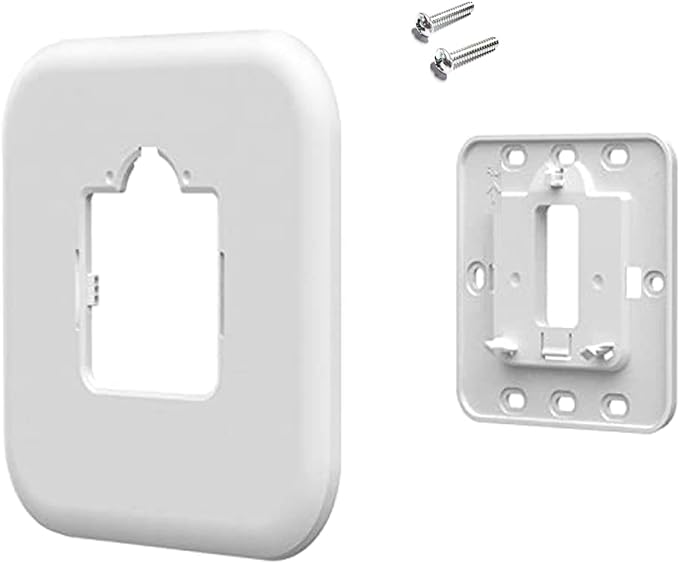 THP2400A1080 Large Cover Plate & Electrical Box Adaptor for T-Series Thermostats, White (1)