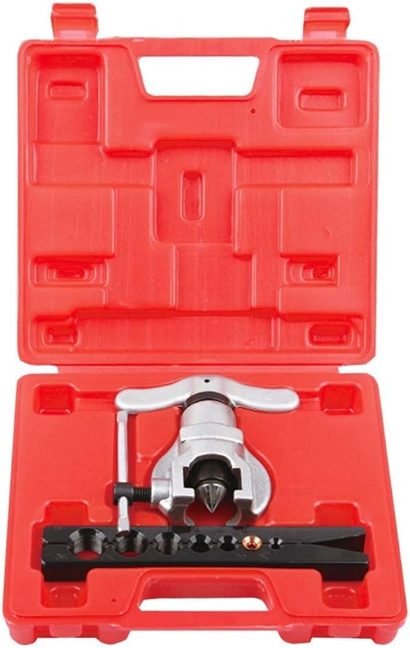 Wostore Tubing Flaring Tool Kit - 7 Dies for Eccentric Flares on 3/16-3/4 inch Copper Pipes - Ideal for Refrigeration HVAC Plumping Work