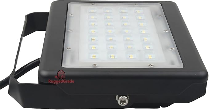 RuggedGrade 30W LED Flood Light | Kivo II Series | Color Selectable 3000K/4000K/5000K | Outdoor Waterproof Security Light | Flood Mount with Photocell | DLC 5.1 Premium