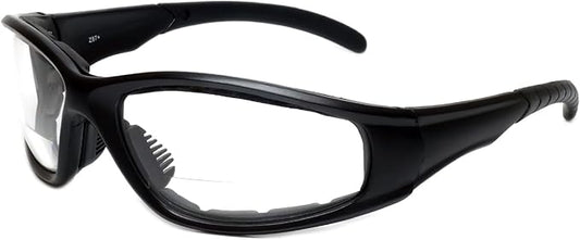 Calabria 23BF Sportster BiFocal Reading Safety Glasses Men Women UV Protection Wind Debris Anti Fog Slip Nylon Shatterproof