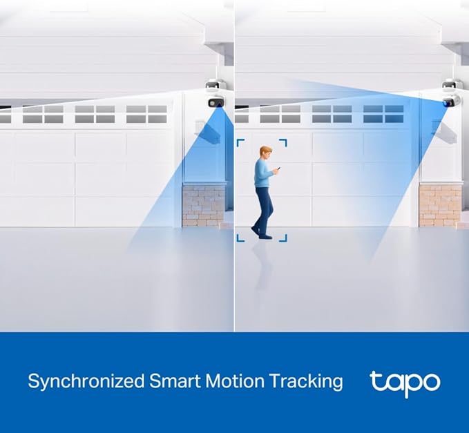 Tapo 2K 3MP Indoor/Outdoor Dual Lens Pan/Tilt Security Camera – 125° Wide-Angle + 6mm Telephoto, 360° Pan, Free Person/Vehicle Detection, SD/Cloud Storage, Works w/Alexa & Google Home – HybridCam Duo