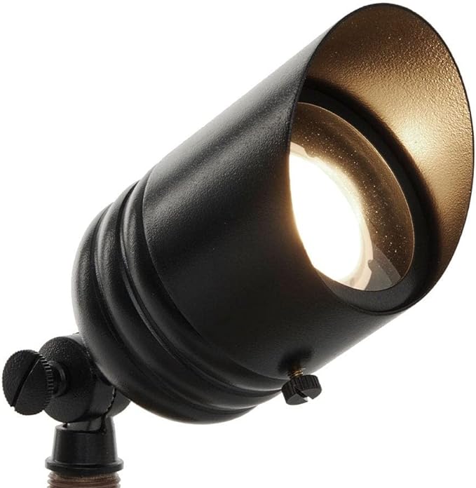 VOLT 12V Black Brass LED Landscape Lighting Kit (8 Spotlights, 4 Path Lights) with 150W Low Voltage Transformer for House, Yard, Outdoor Pathway, Walkway, Garden, Driveway or Patio