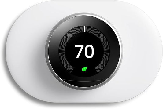 Nest Wall Plate for Google Nest Learning Thermostat 2nd/3rd, 7.7 * 5 inch Nest Thermostat Trim Kit, Made for Google Nest Learning Thermostat 2nd/3rd, Easy Installation
