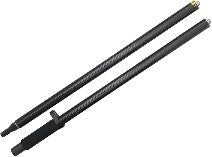 Carbon Fiber 2M 2Section Survey Pole–GPS Rover Rod 6.5FT/2M 2Sections Design for Land Surveying & Engineering – RTK GPS/GNSS Accessory –Includes Level Vial & Carrying Bags (GLS22-B)