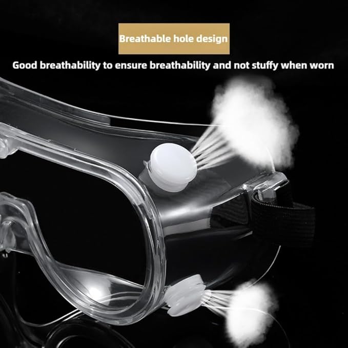Anti-Fog Safety Goggles ，Adjustable Lab & Science Goggles， Lightweight Design