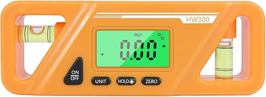 Digital Torpedo Level and Protractor, Magnetic Angle Meter, Electronic Bubble Inclinometer, Absolute and Relative Measurement, Angle & Slope Conversion for Woodworking Home Drainage Leveling