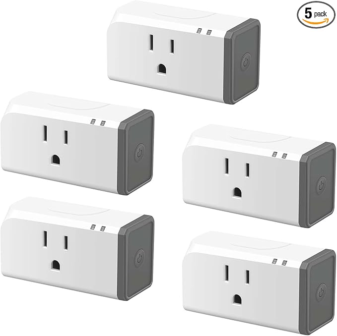SONOFF Zigbee Smart Plug with ETL Certified, S31 Lite 15A Smart Outlet, Zigbee Repeater, Works with SmartThings and Amazon Echo Plus, Hub Needed for Amazon Alexa 5Pack