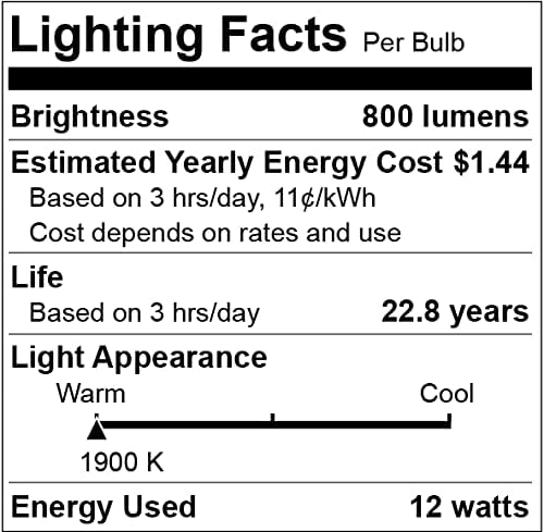 Dusk to Dawn Bug Light Bulbs Outdoor, 1900K Amber Yellow, 800 Lumen, LED 12W, A19 E26, 2-Pack, HQ-H019