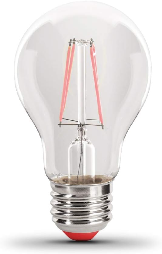Feit Electric A19/TR/LED 4.5W Dimmable Red LED Light Bulb