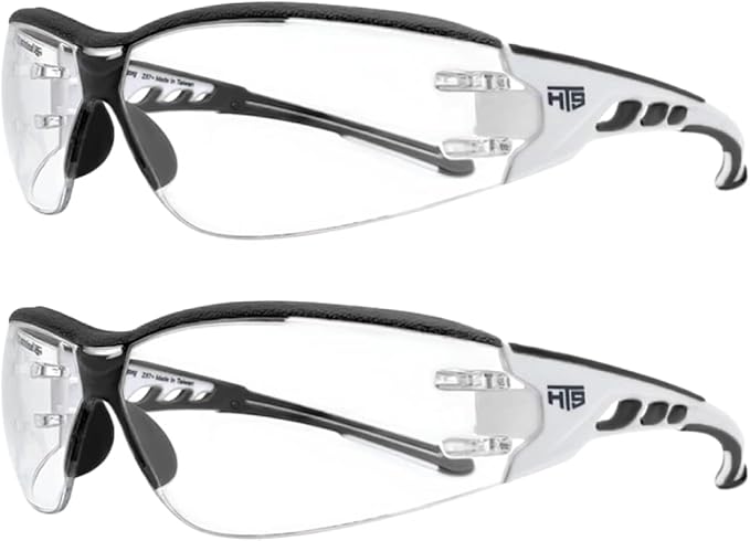 Super Flexible Lightweight Anti Fog Wrap-Around U6 Clear Shooting Safety Glasses with ANSI Z87.1 Scratch Resist
