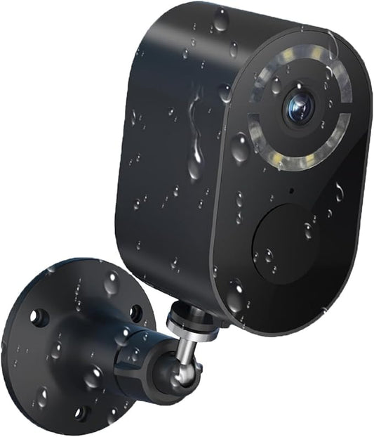 Security Cameras Wireless Outdoor,2.4GHz WiFi Security Camera Outdoor 2K Battery Powered Cameras for Home Security,AI Motion Detection,Color Night Vision,2-Way Audio,Waterproof