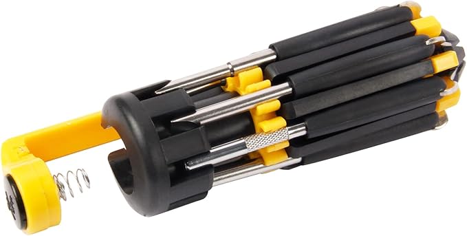 8 in 1 Screwdriver with Flashlight, Multi Functional 8 in 1 Screwdrivers Tool Set with Worklight for Household, Auto