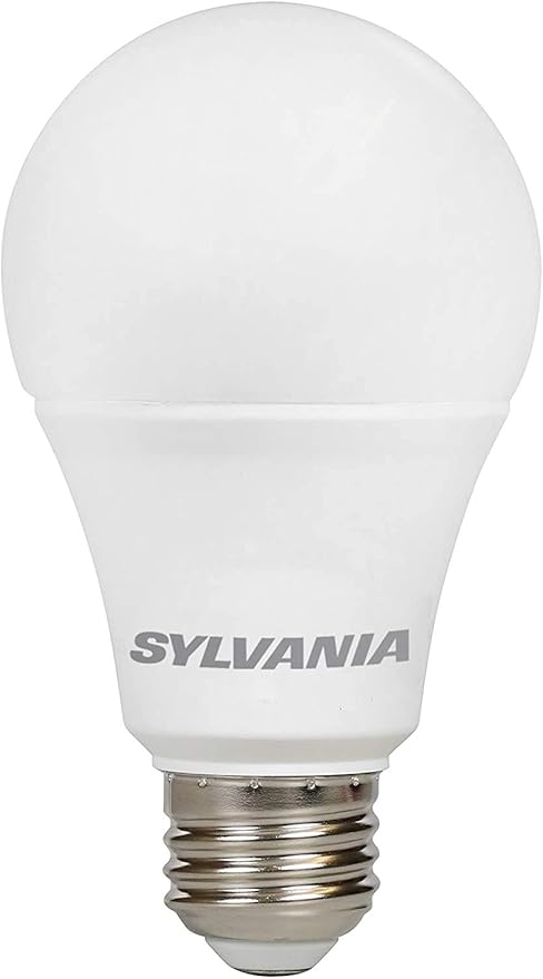 SYLVANIA ECO LED Light Bulb, A19 60W Equivalent, Efficient 9W, 7 Year, 750 Lumens, 2700K, Non-Dimmable, Frosted, Soft White - 8 Count (Pack of 1) (40821)