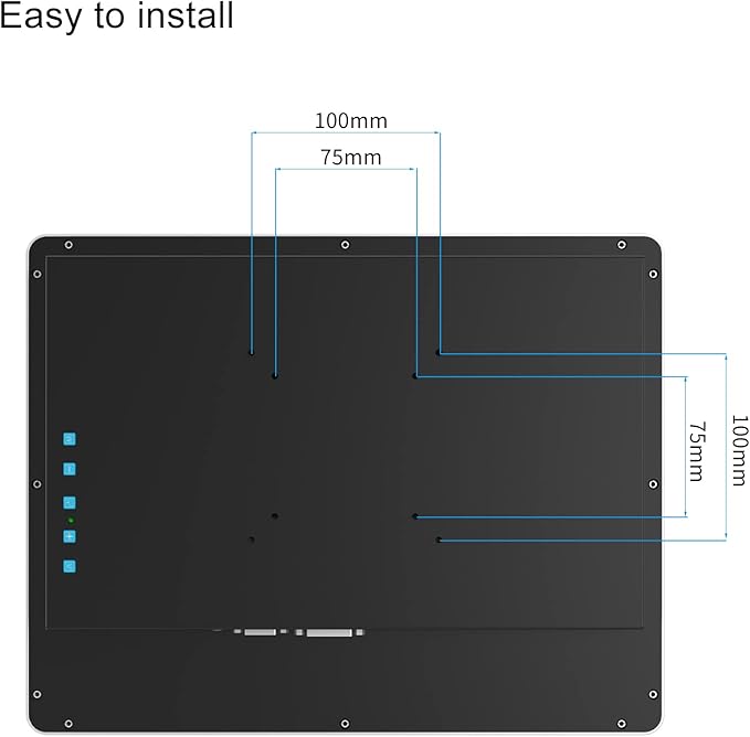 GreenTouch 15 Inch Aluminum Frame Wall Touch Screen LCD Monitor Open Frame LCD Touch Panel - HDMI/VGA/DVI-1024 * 768 @60Hz