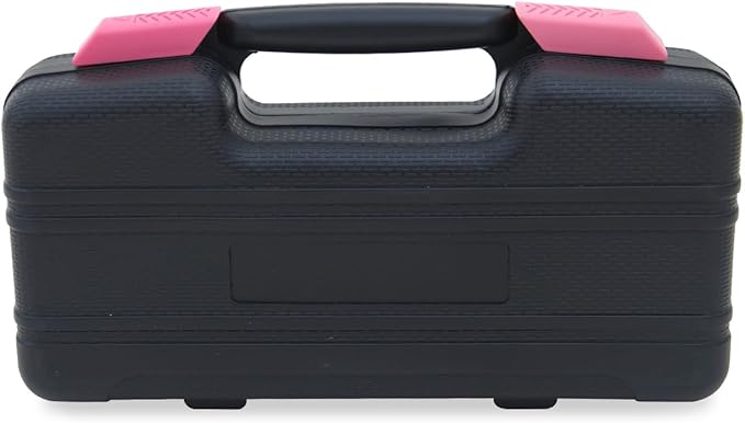 39-Piece Household Tools Kit - Portable and Essential Repair Set Ideal for Women, College Students, Home Use & More (39p-Pink)