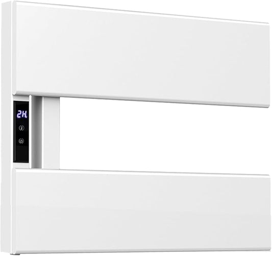 Electric Heated Towel Warmer Rack - Wall-Mounted with Timer & Temperature Control, Plug-in/Hardwired, Fast Heating, Smart Touch Panel