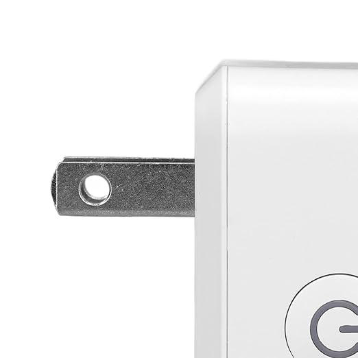 Smart Mini Plug 15A US Plug AC 100 to 240V Smart Home Outlet with Timer Function Voice & APP Control 2.4G for Home, No Hub Required